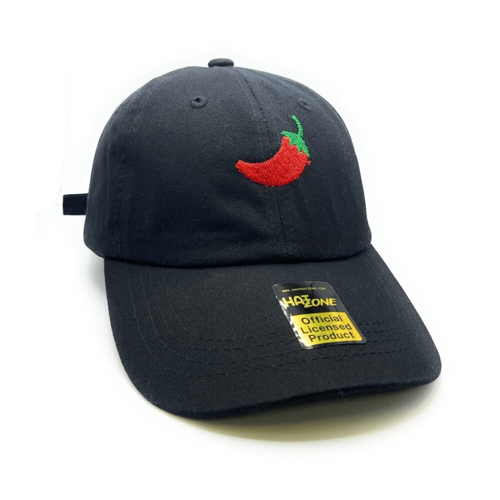 Chili Pepper Dad Hat (Black)